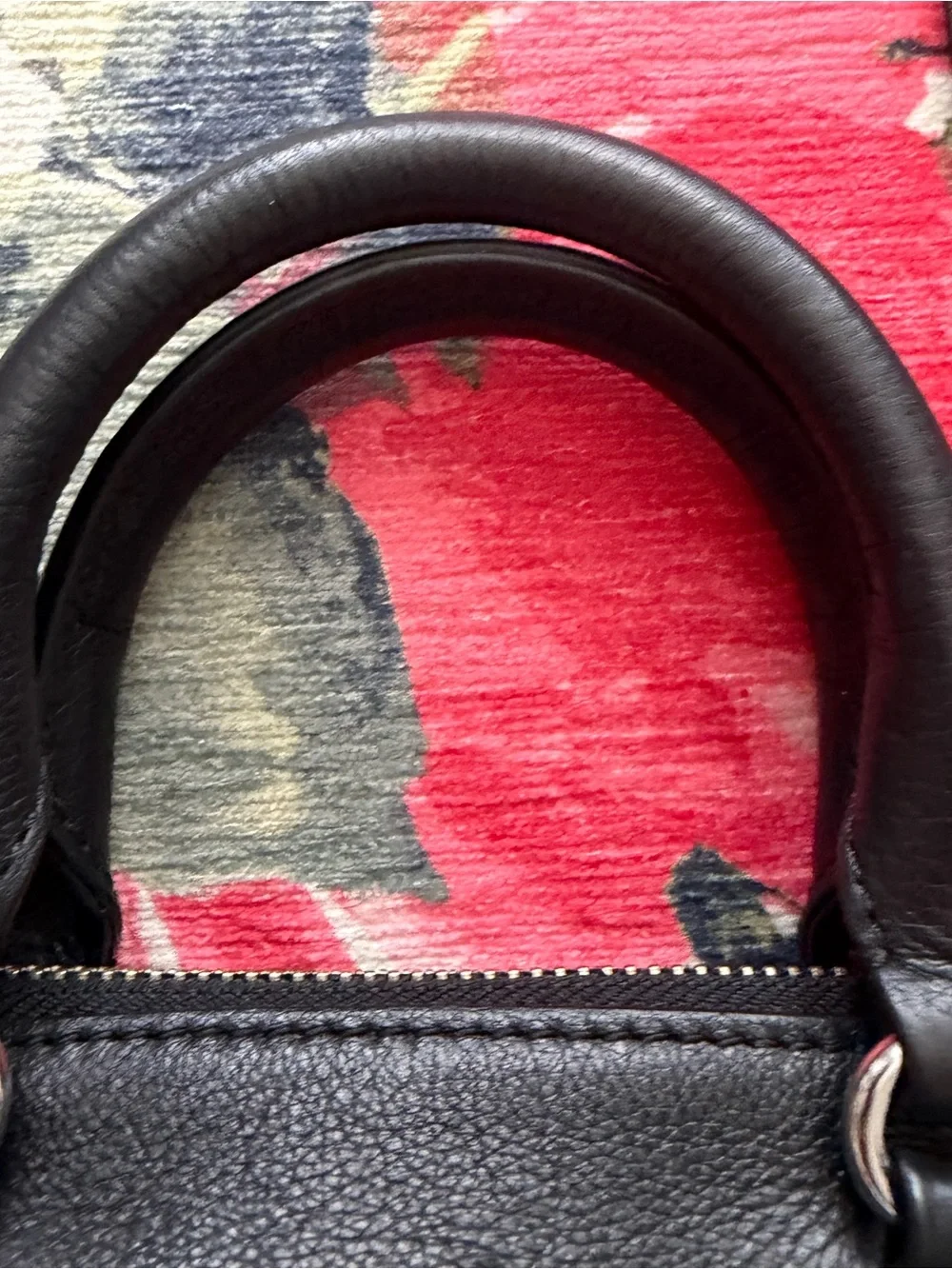 Rebecca Minkoff Micro Moto Black Leather Satchel